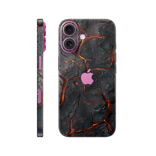 Folie de protectie pentru iPhone 16, eSkins Signature, Skin Inferno Crust