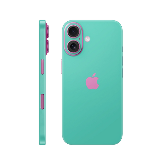 Folie de protectie pentru iPhone 16, eSkins Unique, Skin Mat Verde Menta