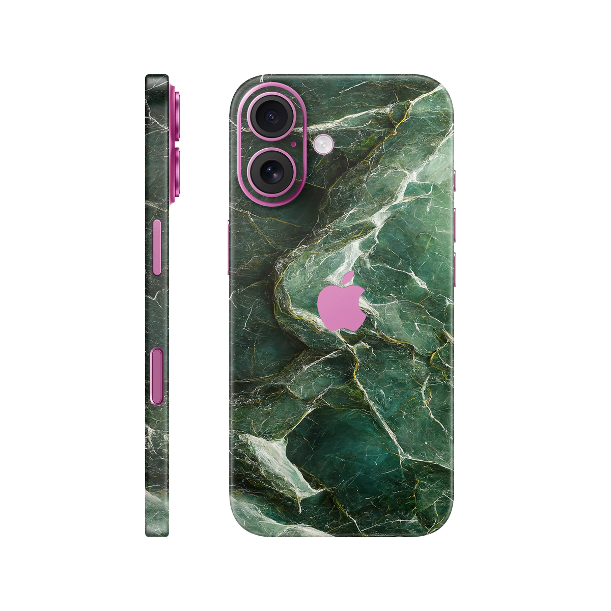 Folie de protectie pentru iPhone 16, eSkins Signature, Skin Mystic Emerald