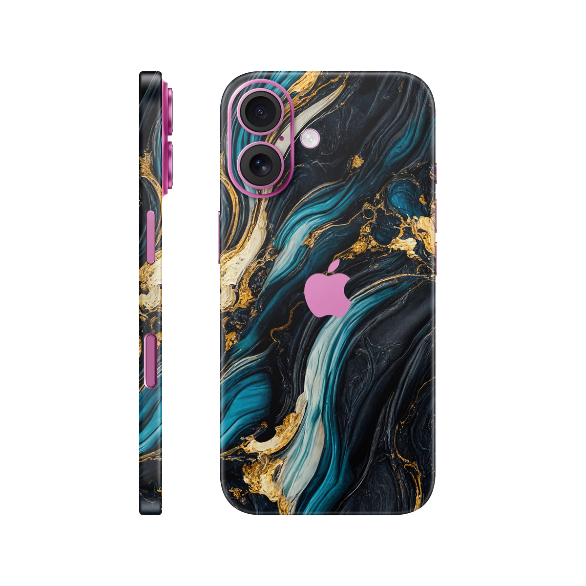 Folie de protectie pentru iPhone 16, eSkins Signature, Skin Mystic Ocean