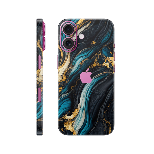 Folie de protectie pentru iPhone 16, eSkins Signature, Skin Mystic Ocean