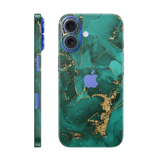 Folie de protectie pentru iPhone 16 Plus, eSkins Signature, Skin Ethereal Green