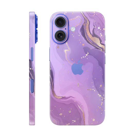 Folie de protectie pentru iPhone 16 Plus, eSkins Signature, Skin Lavender Swirl