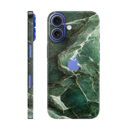 Folie de protectie pentru iPhone 16 Plus, eSkins Signature, Skin Mystic Emerald