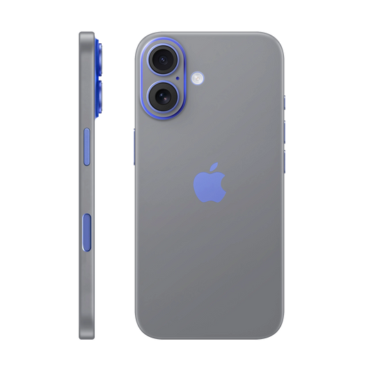 Folie de protectie pentru iPhone 16 Plus, eSkins Unique, Skin Mat Gri