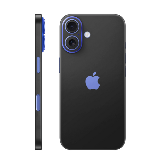 Folie de protectie pentru iPhone 16 Plus, eSkins Unique, Skin Mat Negru