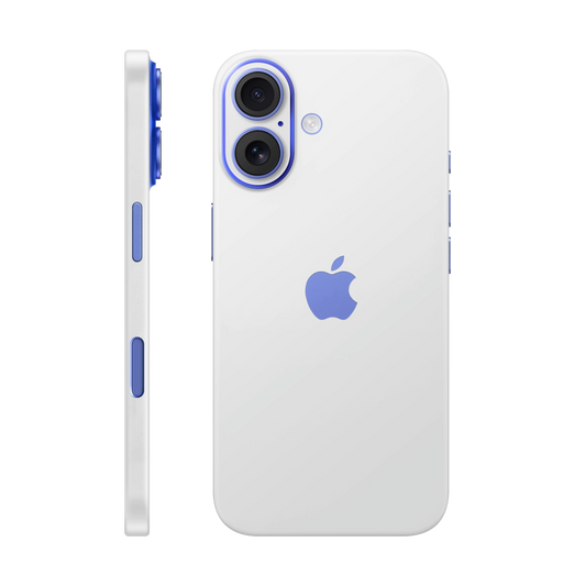 Folie de protectie pentru iPhone 16 Plus, eSkins Unique, Skin Mat Alb