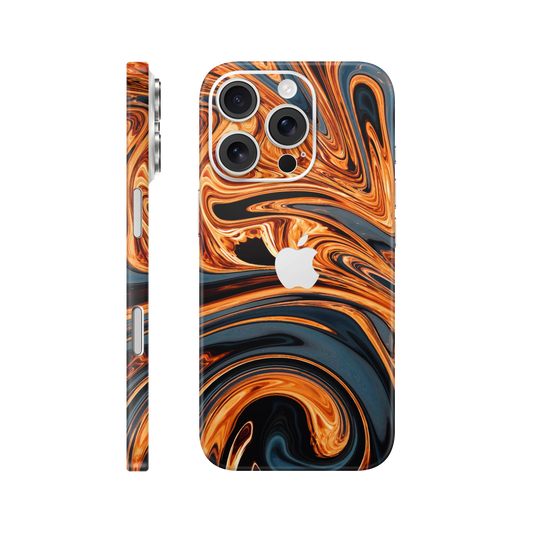 Folie de protectie pentru iPhone 16 Pro, eSkins Signature, Skin Amber Blaze