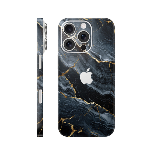 Folie de protectie pentru iPhone 16 Pro, eSkins Signature, Skin Gilded Abyss