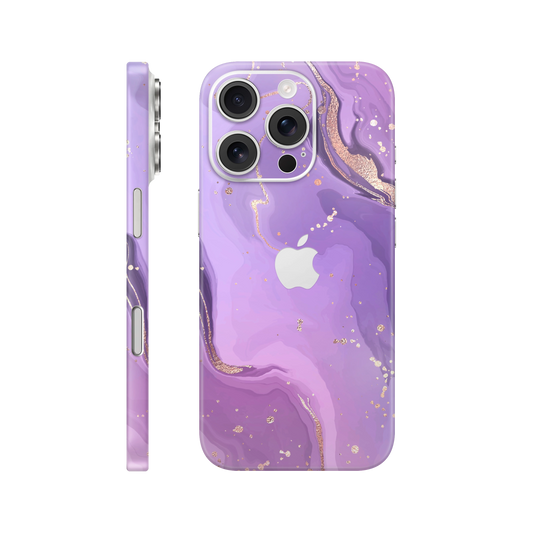 Folie de protectie pentru iPhone 16 Pro, eSkins Signature, Skin Lavender Swirl