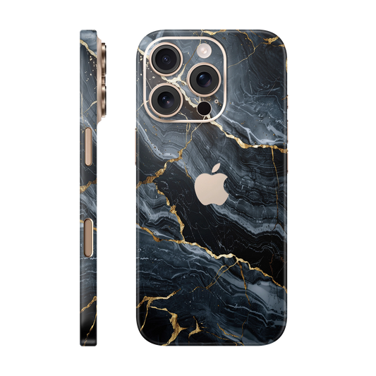 Folie de protectie pentru iPhone 16 Pro Max, eSkins Signature, Skin Gilded Abyss