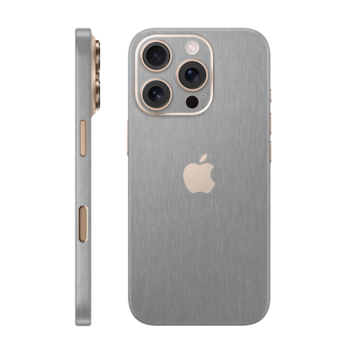Folie de protectie pentru iPhone 16 Pro Max, eSkins Elegans, Skin Metalic Grafit