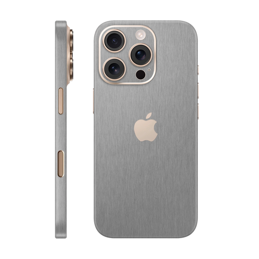 Folie de protectie pentru iPhone 16 Pro Max, eSkins Elegans, Skin Metalic Grafit