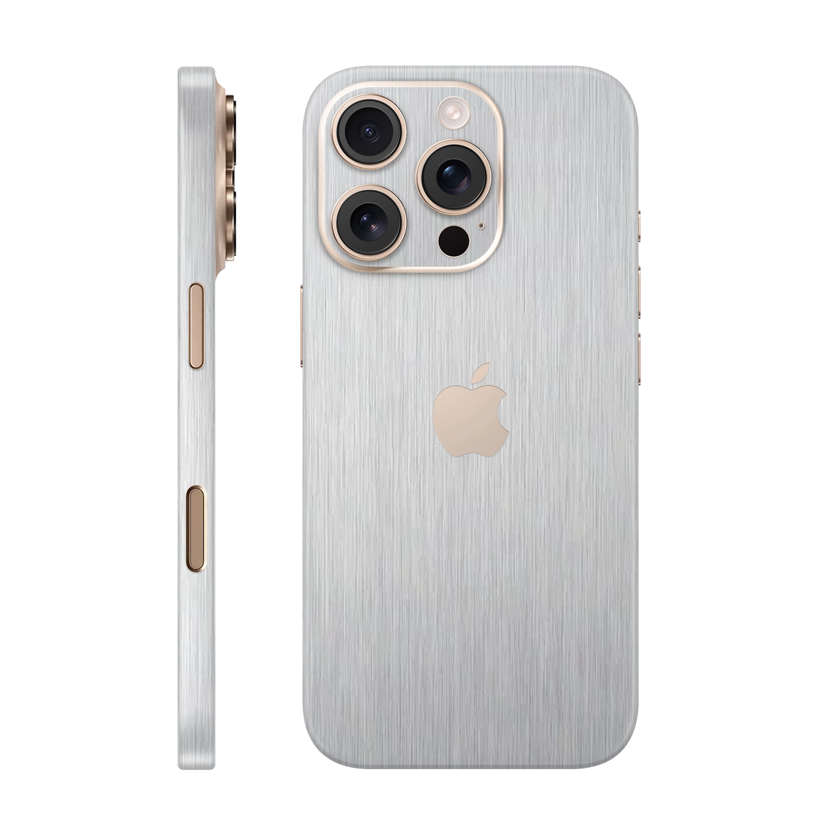 Folie de protectie pentru iPhone 16 Pro Max, eSkins Elegans, Skin Metalic Gri