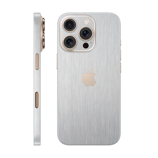 Folie de protectie pentru iPhone 16 Pro Max, eSkins Elegans, Skin Metalic Gri