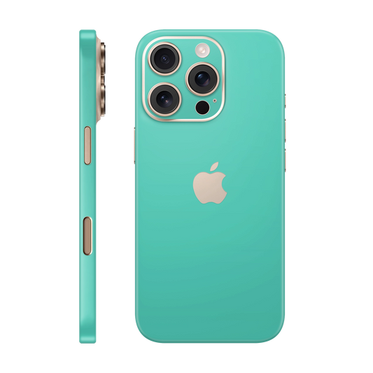 Folie de protectie pentru iPhone 16 Pro Max, eSkins Unique, Skin Mat Verde Menta