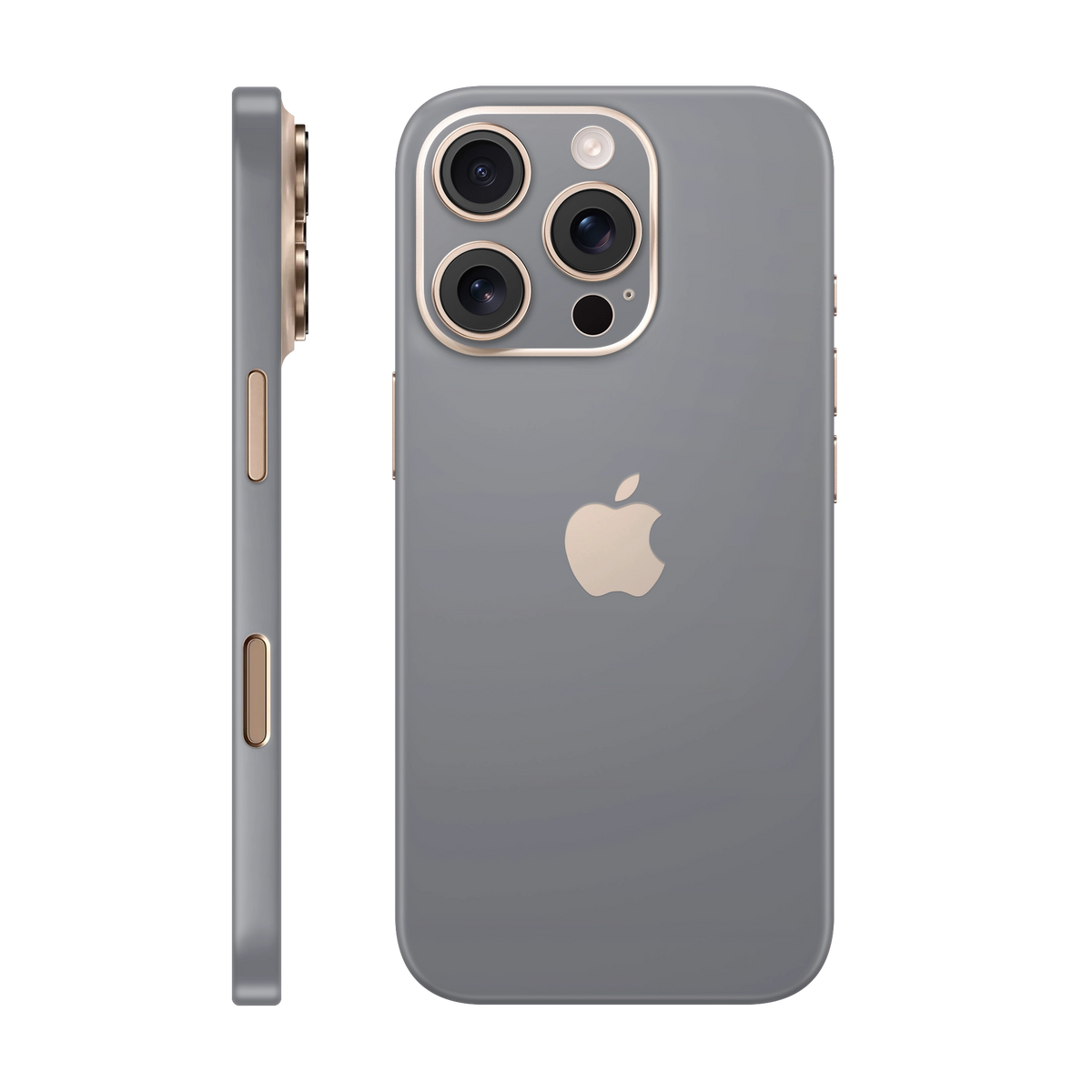 Folie de protectie pentru iPhone 16 Pro Max, eSkins Unique, Skin Mat Gri