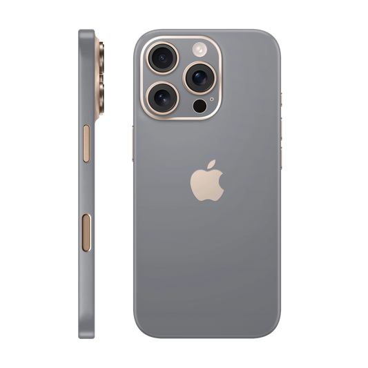 Folie de protectie pentru iPhone 16 Pro Max, eSkins Unique, Skin Mat Gri
