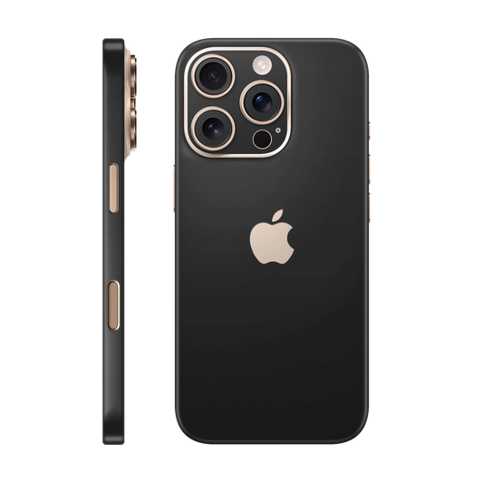 Folie de protectie pentru iPhone 16 Pro Max, eSkins Unique, Skin Mat Negru