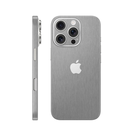 Folie de protectie pentru iPhone 16 Pro, eSkins Elegans, Skin Metalic Grafit