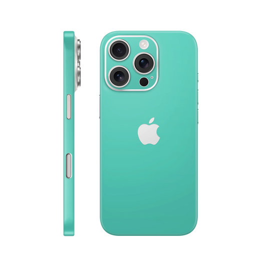 Folie de protectie pentru iPhone 16 Pro, eSkins Unique, Skin Mat Verde Menta