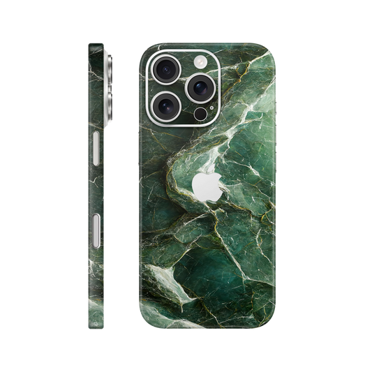 Folie de protectie pentru iPhone 16 Pro, eSkins Signature, Skin Mystic Emerald