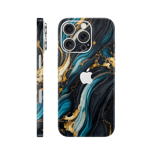 Folie de protectie pentru iPhone 16 Pro, eSkins Signature, Skin Mystic Ocean