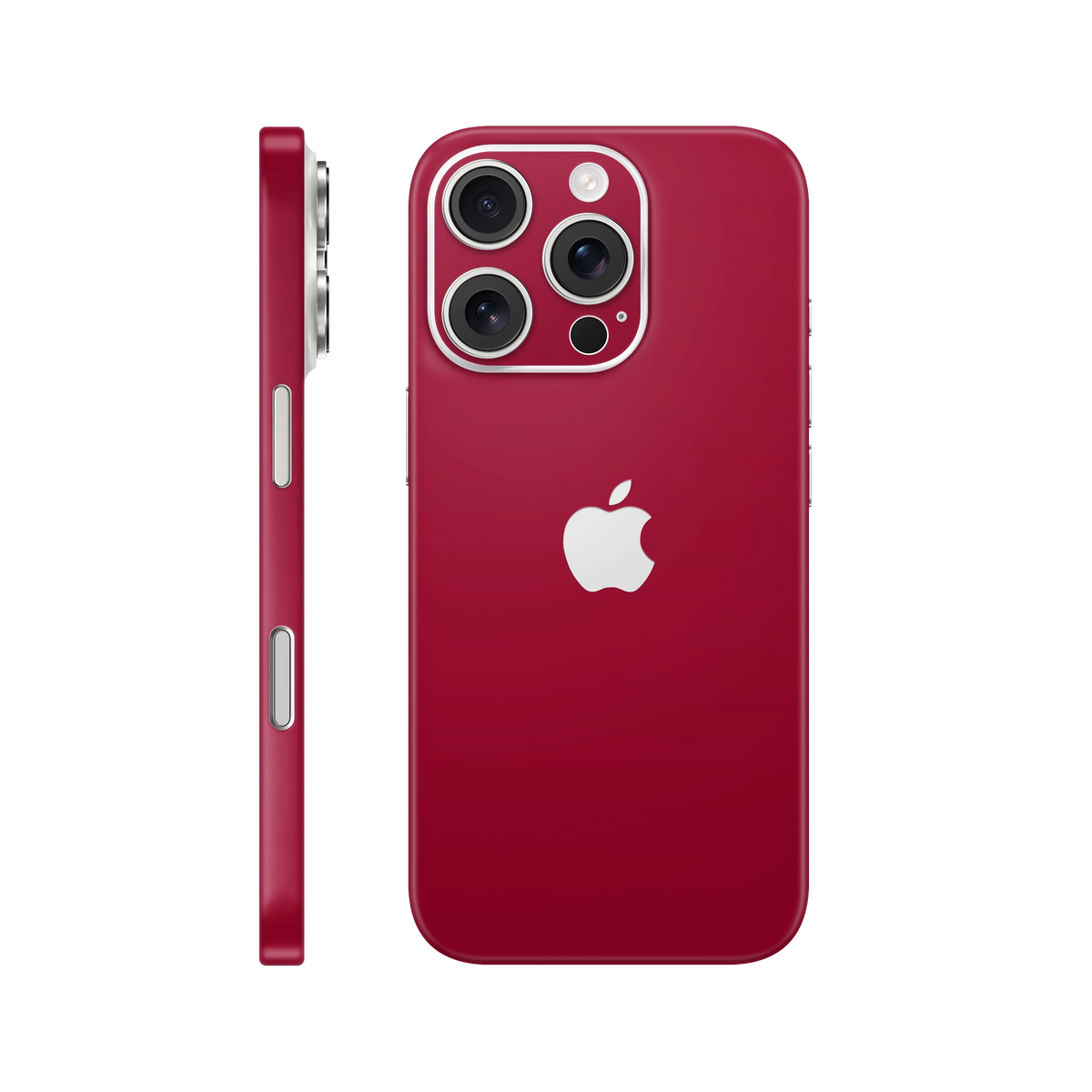 Folie de protectie pentru iPhone 16 Pro, eSkins Unique, Skin Mat Rosu