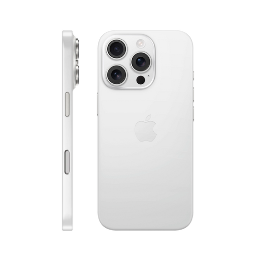 Folie de protectie pentru iPhone 16 Pro, eSkins Unique, Skin Mat Alb