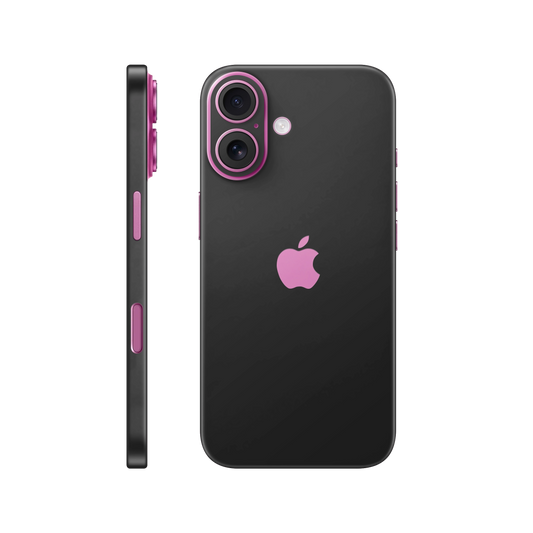 Folie de protectie pentru iPhone 16, eSkins Unique, Skin Mat Negru