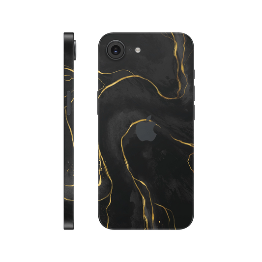 Folie de protectie pentru iPhone 16e, eSkins Signature, Skin Golden Onyx