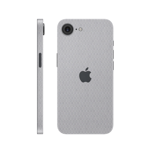 Folie de protectie pentru iPhone 16e, eSkins Elegans, Skin Honeycomb Gri