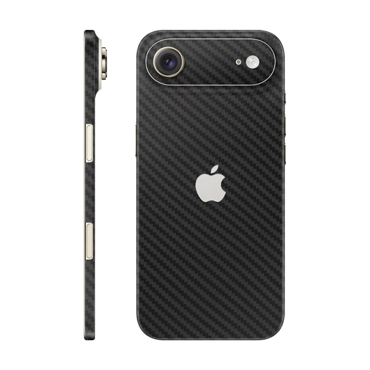 Folie de protectie pentru iPhone 17 Air, eSkins Elegans, Skin Carbon Negru