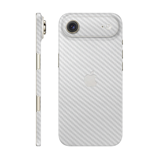 Folie de protectie pentru iPhone 17 Air, eSkins Elegans, Skin Carbon Alb