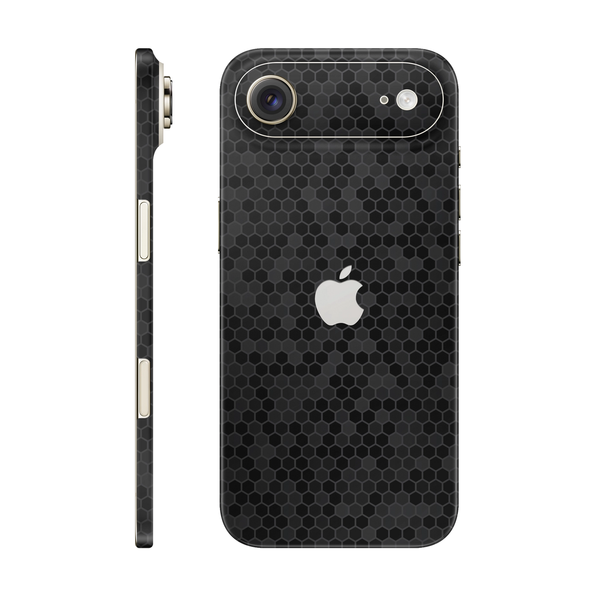 Folie de protectie pentru iPhone 17 Air, eSkins Elegans, Skin Honeycomb Negru