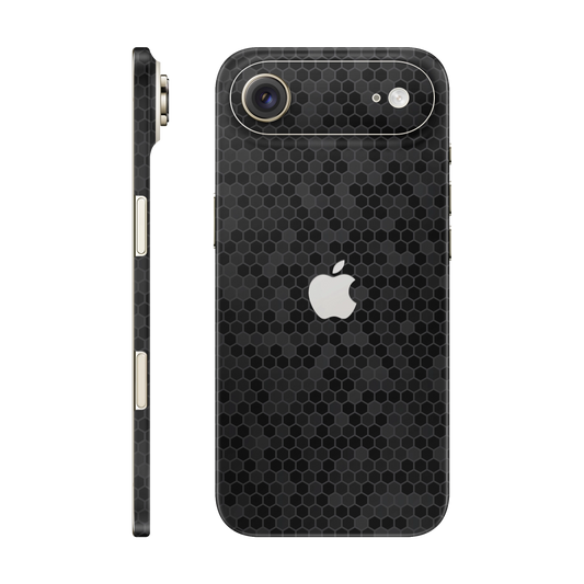 Folie de protectie pentru iPhone 17 Air, eSkins Elegans, Skin Honeycomb Negru