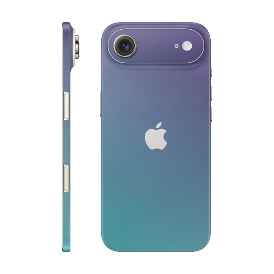 Folie de protectie pentru iPhone 17 Air, eSkins Unique, Skin Cameleon Turcoaz-Lavanda