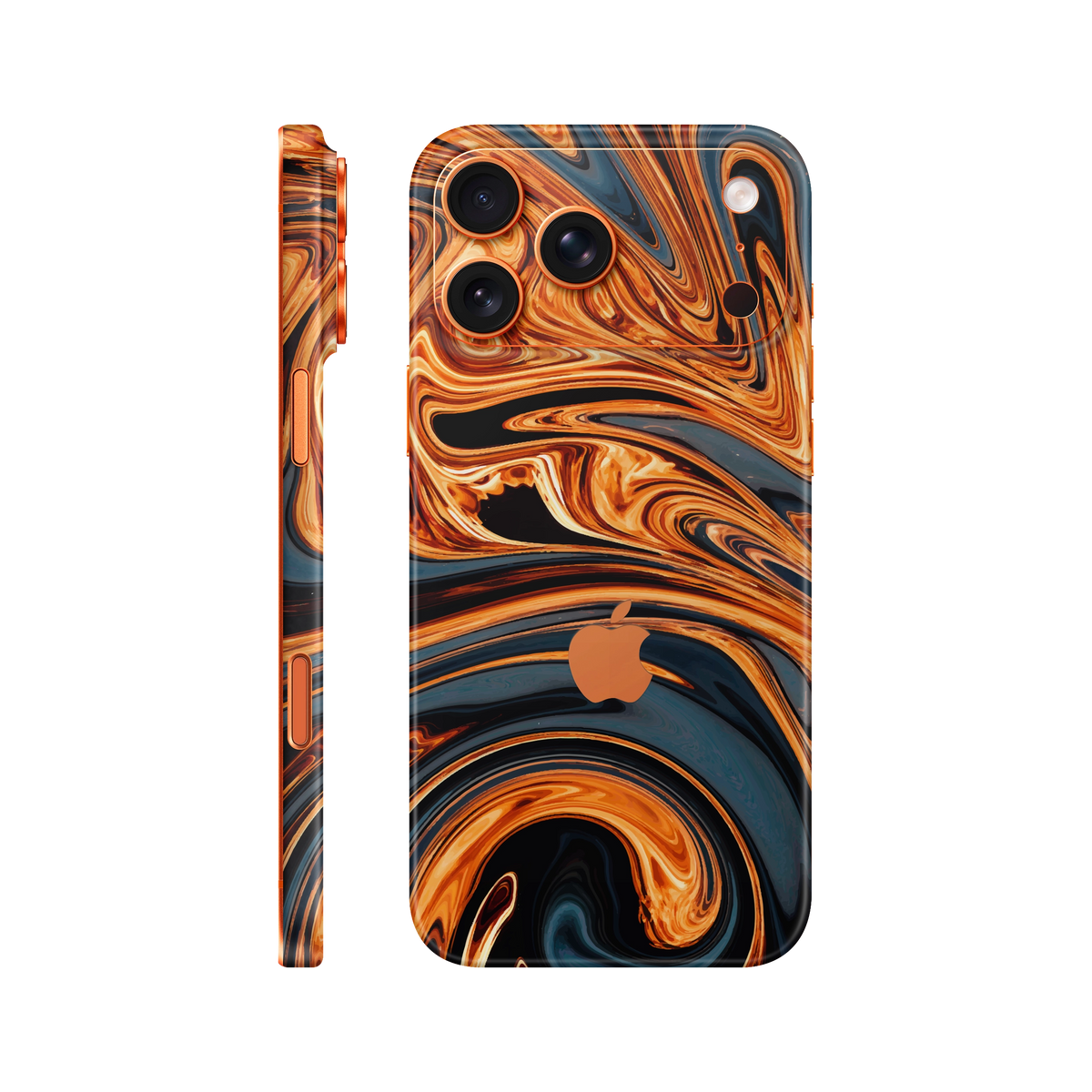 Folie de protectie pentru iPhone 17 Pro, eSkins Signature, Skin Amber Blaze