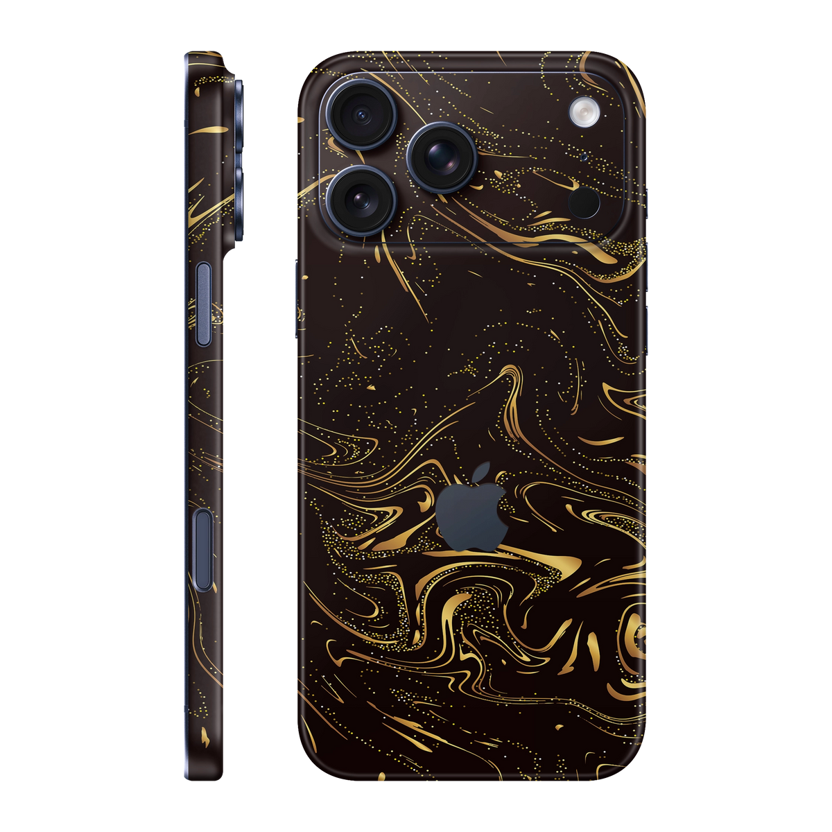 Folie de protectie pentru iPhone 17 Pro Max, eSkins Signature, Skin Golden Noir