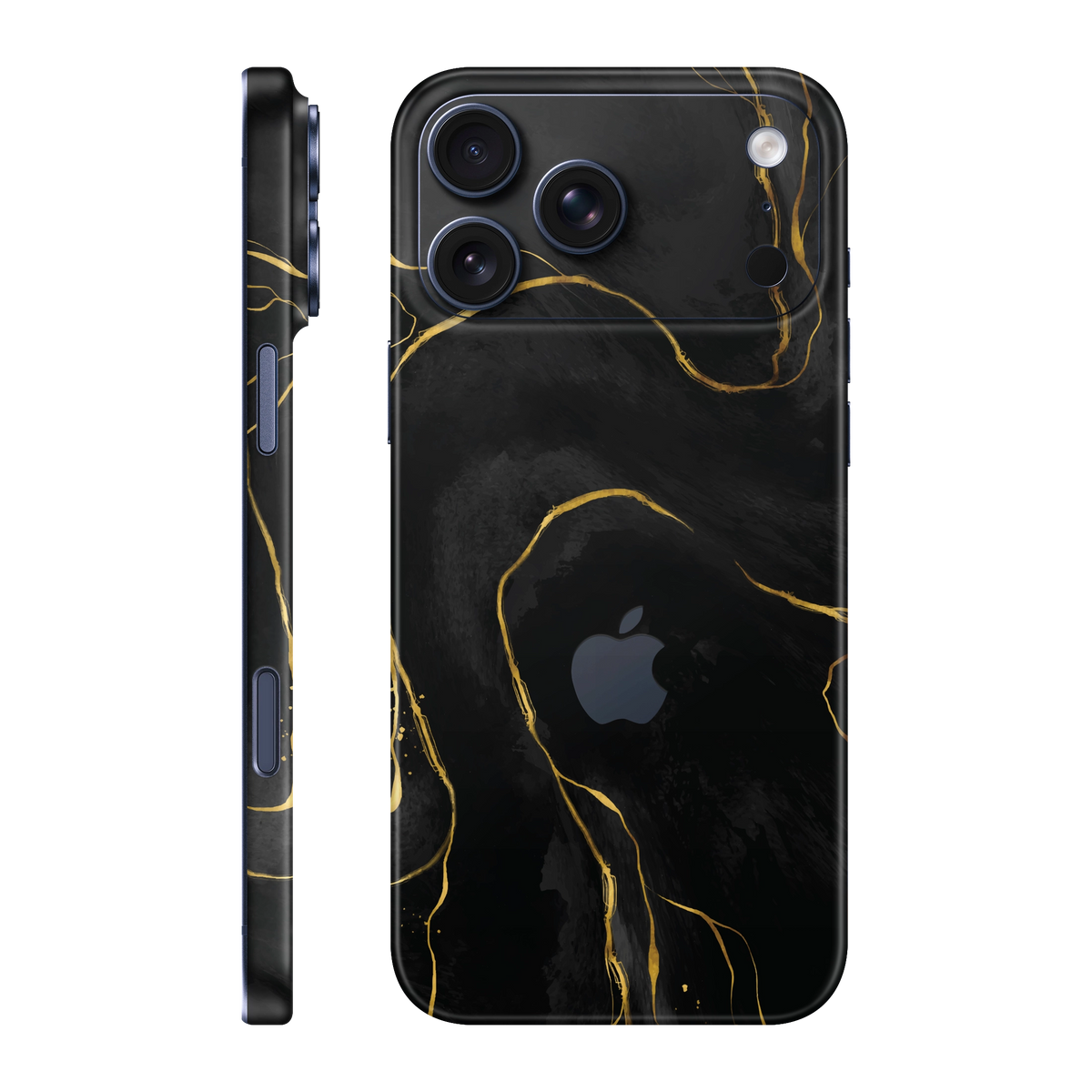 Folie de protectie pentru iPhone 17 Pro Max, eSkins Signature, Skin Golden Onyx
