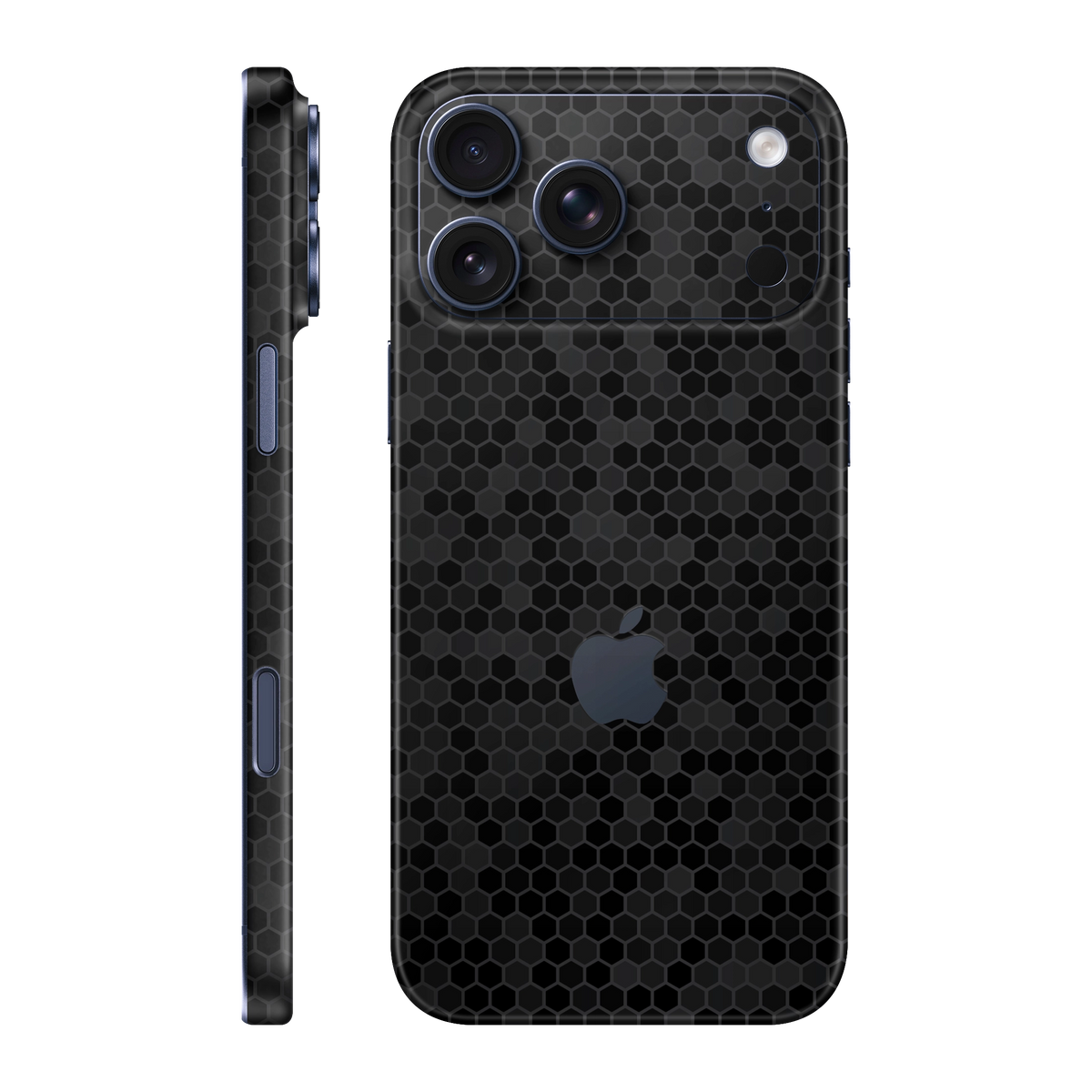 Folie de protectie pentru iPhone 17 Pro Max, eSkins Elegans, Skin Honeycomb Negru
