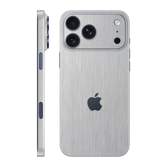 Folie de protectie pentru iPhone 17 Pro Max, eSkins Elegans, Skin Metalic Gri