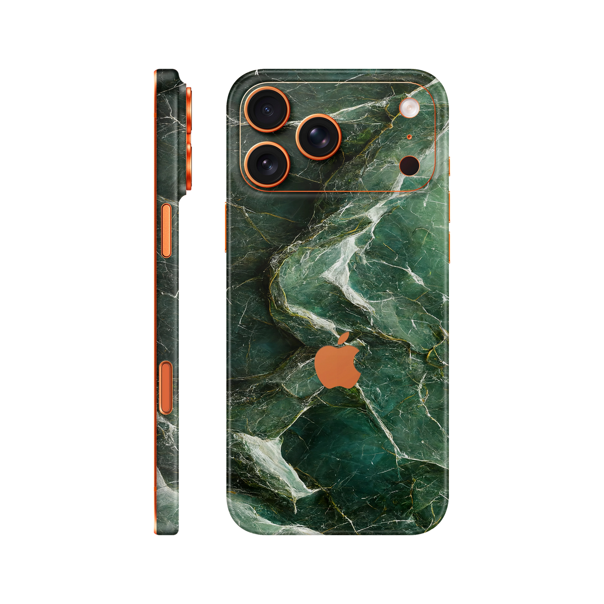 Folie de protectie pentru iPhone 17 Pro, eSkins Signature, Skin Mystic Emerald