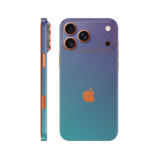 Folie de protectie pentru iPhone 17 Pro, eSkins Unique, Skin Cameleon Turcoaz-Lavanda
