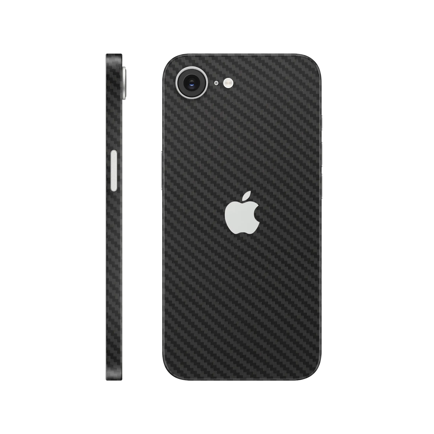 Folie de protectie iPhone 17e, eSkins Elegans, Skin Carbon Negru