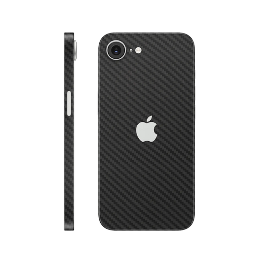 Folie de protectie iPhone 17e, eSkins Elegans, Skin Carbon Negru