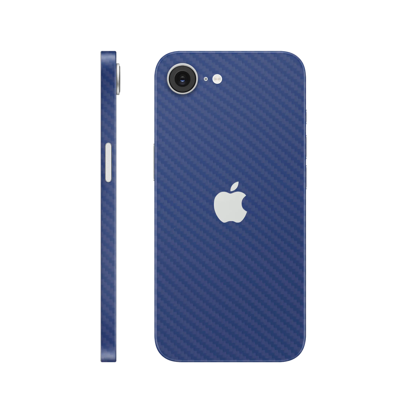 Folie de protectie iPhone 17e, eSkins Elegans, Skin Carbon Albastru
