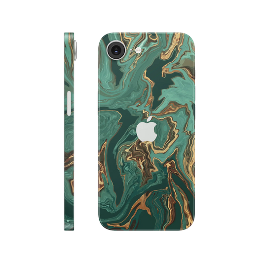 Folie de protectie iPhone 17e, eSkins Signature, Skin Emerald Flow