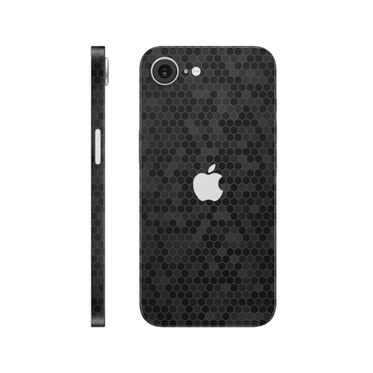 Folie de protectie pentru iPhone 17e, eSkins Elegans, Skin Honeycomb Negru