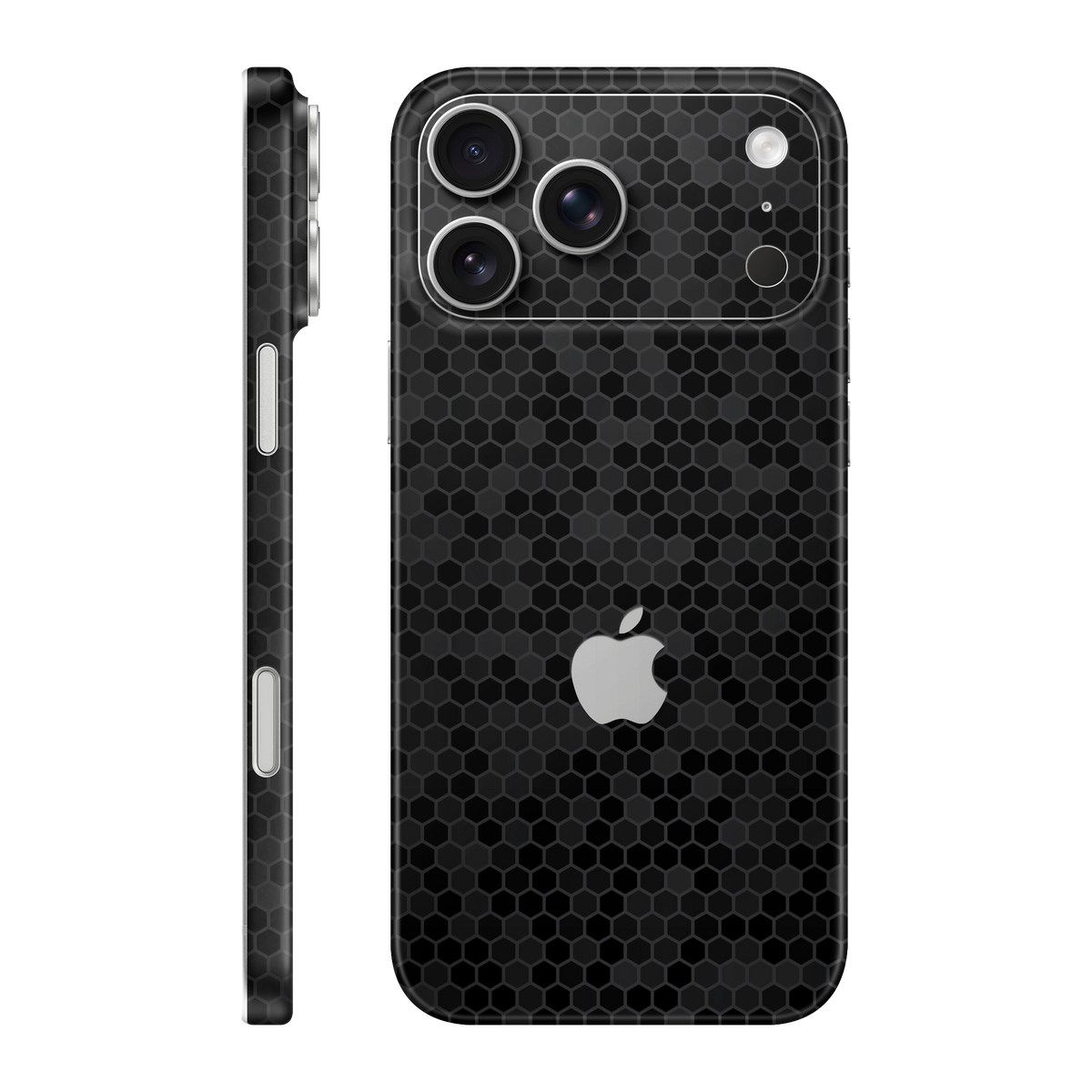 Folie de protectie pentru iPhone 18 Pro Max, eSkins Elegans, Skin Honeycomb Negru